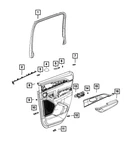 Genuine Mopar Rear Door Interior Handle Left 6PV311X7AC. Fixed Price $52.76.