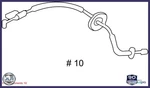 2006-2009 Land Rover Range Sport Door Lock Operating Rod FQZ500330. Fixed Price $89.09.