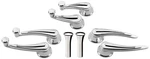 Billet Specialties Polished Rail Door Handles,window,vent CRANKS,49 & Up Ford,gm. Fixed Price $489.99.