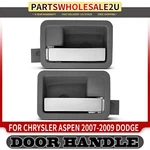 2X Front / Rear Silver & Lightgray Interior Door Handle For Dodge Durango Dakota. Fixed Price $77.99.