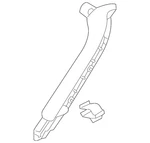 Genuine Volkswagen Pull Handle 561-868-187-C-G0Z. Fixed Price $28.27.