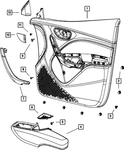 Genuine Mopar Release Handle Bezel Left 1TW99JXPAB. Fixed Price $78.17.
