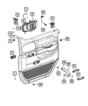 Genuine Mopar Door Interior Handle 68518520AA. Fixed Price $27.11.