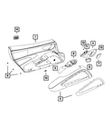 Genuine Mopar Release Handle Bezel Left 6HZ75CBFAA. Fixed Price $932.65.