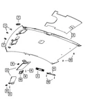 Genuine Mopar Grab Handle Right QY66HL1AD. Fixed Price $18.46.