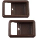 New Pack Door Handle Trims Set Of 2 Left Right Side Front Brown Pickup Lh. Fixed Price $11.58.