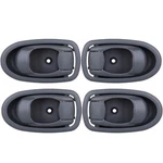 Pcs For 2001-2004 Kia Spectra Gray Interior Inside Right Left Door Handles. Fixed Price $14.66.