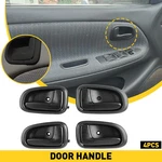4X Door Front+rear+right+left Interior Handle Set Black For 1993-1997 Geo Prizm. Fixed Price $17.09.