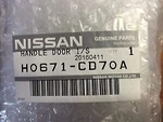 Genuine Nissan Door Inside Handle Assembly Lh H0671-CD70A. Fixed Price $110.30.