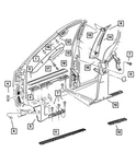 Genuine Mopar Grab Handle 5HD63XDBAC. Fixed Price $10.92.