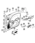 Genuine Mopar Inside Release Handle Left 5LF19SZSAD. Fixed Price $200.91.