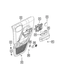 Genuine Mopar Inside Release Handle Left 68282337AC. Fixed Price $81.90.