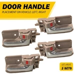 4P Lh & Interior Door Handle Beige W/chrome Lever For Toyota Corolla Matrix. Fixed Price $20.89.