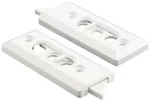 Prime-line F 2728 Tilt Latch Pair, White Plastic Construction, Spring Loaded,. Fixed Price $11.00.