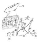 Genuine Mopar Window Regulator Handle FW80BD5. Fixed Price $8.41.