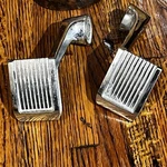 63- 64 Ford Galaxie Left Right Door Handles Oem Fomoco C3AB-6222614/615-F Vtg. Fixed Price $46.00.