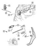 Genuine Mopar Inside Release Handle Right 5JD441J3AD. Fixed Price $20.48.