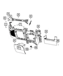 Genuine Mopar Grab Handle 6CB64TX7AD. Fixed Price $123.90.