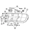 Genuine Mopar Rear Grab Handle Retainer 68046080AA. Fixed Price $23.23.