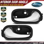 2X Rear Side Black & Chrome Interior Door Handle For Chevrolet Malibu 2008-2012. Fixed Price $63.89.