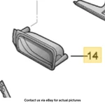 2012 Vw Jetta Rear Left Interior Door Handle Used Oem 5C6839113B. Fixed Price $89.99.