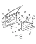 Genuine Mopar Door Handle Kit Left 5102851AA. Fixed Price $96.69.
