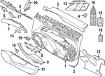 Genuine Bmw Handle Inside Cover 51-41-5-A47-4D6. Fixed Price $43.08.