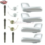 Door Handles Inside Interior Satin Chrome Kit Set Of 4 For Expedition Navigator. Fixed Price $30.77.