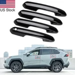 For 2019-2025 Toyota RAV4 4PCS Glossy Piano Black Exterior Door Handle Covers. Fixed Price $27.99.