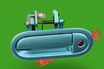 2002-2005 Ford Thunderbird T-bird Left Driver Door Handle Exterior Blue Oem. Fixed Price $74.87.
