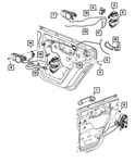 Genuine Mopar Inside Release Handle Left 55395407AC. Fixed Price $51.87.