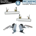 Inside Interior Outside Exterior Chrome Metal Door Handle Kit Set 4PC New. Fixed Price $59.85.