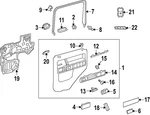 Genuine Mercedes-benz Molding Driver's Door 463-722-54-00-7R56. Fixed Price $91.00.
