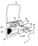 Genuine Mopar Inside Release Handle Right 6EK74TX7AD. Fixed Price $78.83.