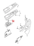 Genuine Vw Bora Golf R32 Gti Rabbit Variant Grab Handle Left 1K1867179C75R. Fixed Price $35.81.
