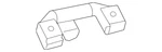 Genuine Mercedes-benz Grab Handle 166-810-05-54-9051. Fixed Price $31.02.