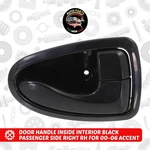 Door Handle Inside Interior Black Passenger Right For 00-06 Accent. Fixed Price $8.98.