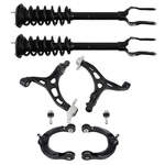 8X Front Struts Coil Springs + Lower Control Arms For Jeep Grand Cherokee 11-15. Fixed Price $379.43.
