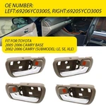 4X Door Handle For 45328 Toyota Beige Camry Chrome Front & Rear Right Left Inner. Fixed Price $29.99.