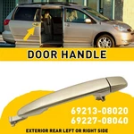 Rear Outside Door Handle Left For 04-10 Toyota Sienna Desert Sand Mica 4Q2. Fixed Price $8.99.