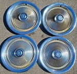 Vintage Set Of 4 Oem Pontiac 15" Hubcaps From The 1970S (bonneville??). Fixed Price $60.00.