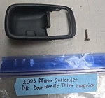 2006 Mitsubishi Outlander Driver Rear Interior Door Handle Trim Black MR503941. Fixed Price $29.95.