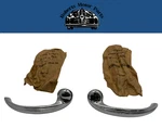 New Old Stock Inside Door Lock Handles 1939-40 Plymouth Models #794725 & 794726. Fixed Price $90.00.