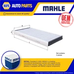 Pollen / Cabin Filter Fits Bmw Alpina B7 E65 4.4 03 To 08 N62B44A19 Mahle New. Fixed Price $40.14.