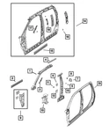 Genuine Mopar Grab Handle Bracket Right 55372804AA. Fixed Price $23.16.