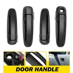 Door Handles Set Front+rear Black Exterior For 2005 2008 Dakota Sport FDH010030. Fixed Price $45.99.