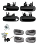 Interior Exterior Door Handle Set W/ Lock Cylinder &key For 98-02 Prizm Toyota. Fixed Price $33.47.