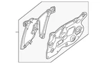 Genuine Nissan Window Regulator 80775-6GP1A. Fixed Price $319.08.