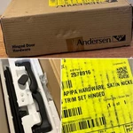 Andersen Windows Door Anvers 2578916 Hinged (black). Fixed Price $450.00.