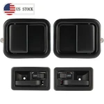 Door Handle Black Inside & Outside Kit Set Of For 1997-2004 Jeep Wrangler. Fixed Price $32.86.